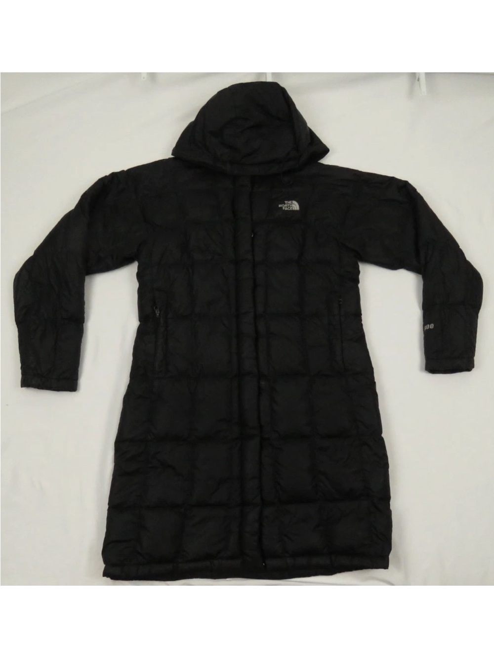 The North Face TNF Goose Down 600 Quilted Full Zip Hooded Parka Puffer Jacket